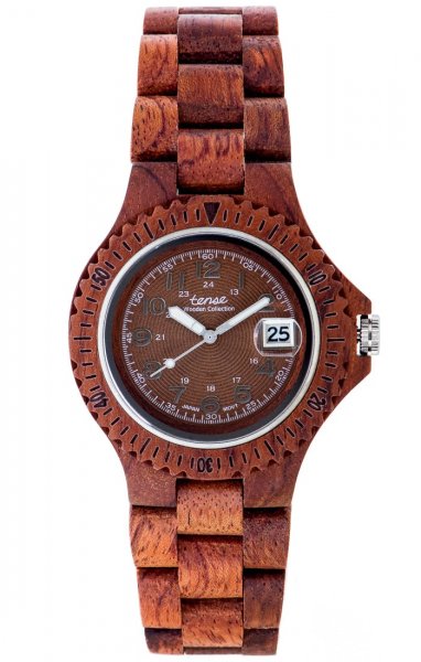 Holzuhr: TENSE Compass R