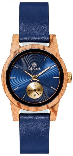 Holzuhr: TENSE Leather Hampton Z