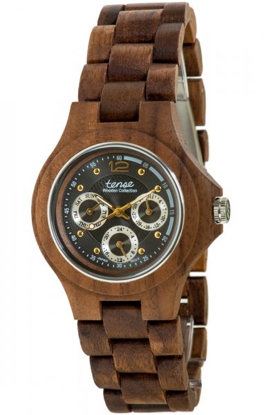Holzuhr: Mens Northwest Walnussholz