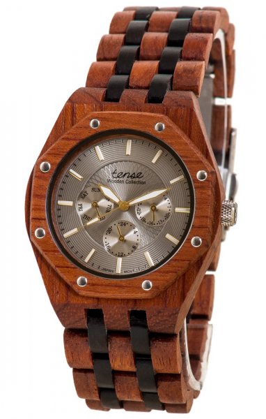 Holzuhr: Mens Washington Katalox Leadwood