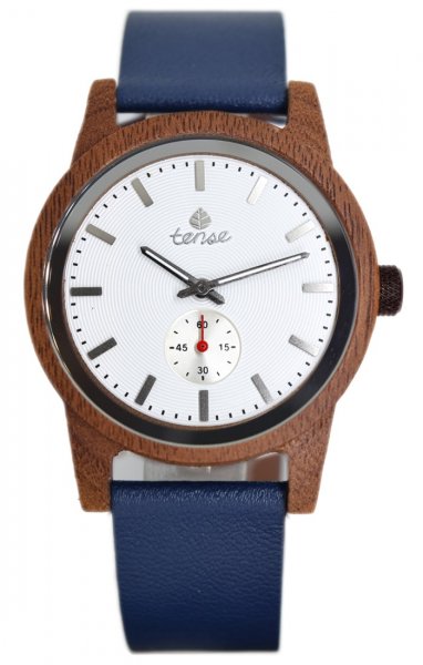 Holzuhr: TENSE Hampton Leather RW