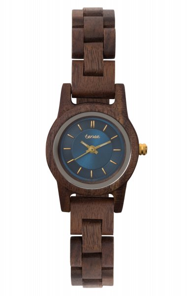 Holzuhr: TENSE Hampton Mini W-BL
