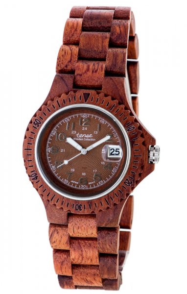Holzuhr: Mens Compass Katalox