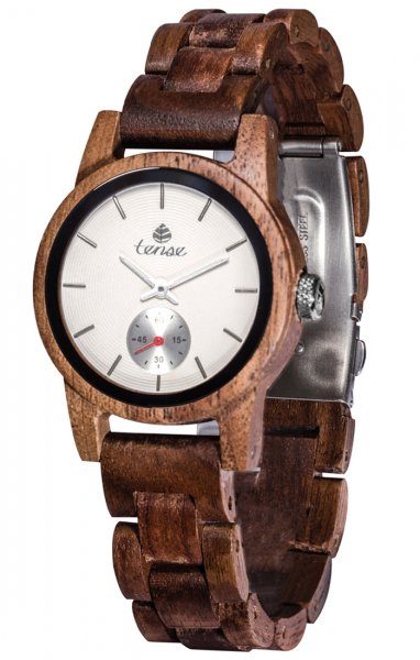 Holzuhr: Womens Hampton Walnussholz