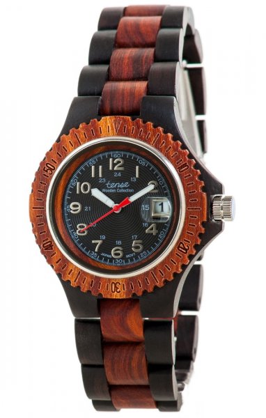 Holzuhr: Mens Compass Leadwood Katalox